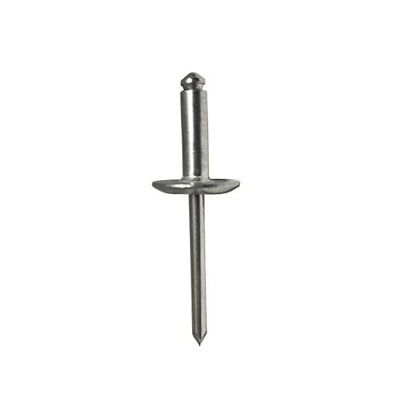 Stanley Engineered Fastening Blind Rivet, Large Flanged Head, 0.15625